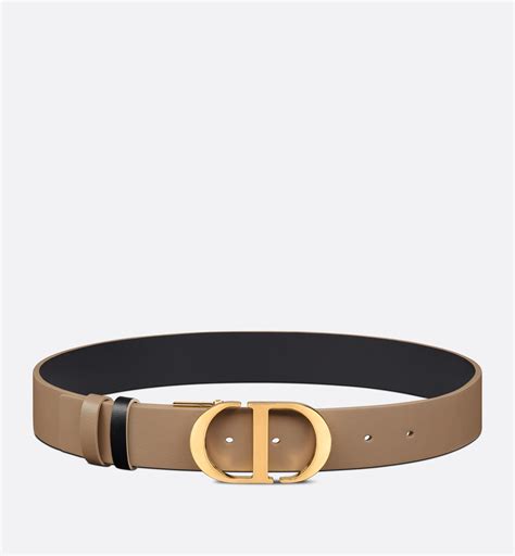 30 Montaigne Belt Black Smooth Calfskin, 35 MM 